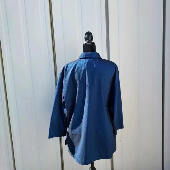 Pierre Cardin Options XLarge Blue Womens Blouse - Picture 12 of 14